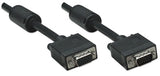 Manhattan VGA Extension Cable (with Ferrite Cores), 4.5m, Male to Female, HD15, Cable of higher SVGA Specification (fully compatible), Shielding with Ferrite Cores helps minimise EMI interference for improved video transmission, Black