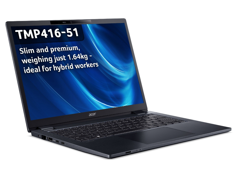 Acer TravelMate P4 TMP416-51 Laptop 40.6 cm (16") WUXGA Intel® Core™ i7 i7-1270P 16 GB DDR4-SDRAM 512 GB SSD Wi-Fi 6E (802.11ax) Windows 11 Pro Blue