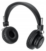 Manhattan Bluetooth On-Ear Headset, Microphone, FM Radio, Integrated Controls, 8 hour usage time, Max Range 10m, MicroSD Card slot, 3.5mm Aux port, Bluetooth v5.0, USB-A charging cable included, Three Year Warranty