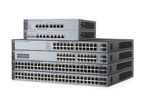 HPE 1820-24G-PoE+ (185W) Managed L2 Gigabit Ethernet (10/100/1000) Power over Ethernet (PoE) 1U Grey