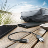 Hama 00201600 USB cable USB 2.0 0.2 m USB A USB C 0.48 Gbit/s Black