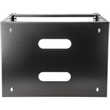 StarTech.com 8U Wall Mount Network Rack - 14 Inch Deep (Low Profile) - 19" Patch Panel Bracket for Shallow Server and IT Equipment, Network Switches - 80lbs/36kg Weight Capacity, Black