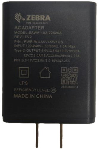 Zebra PWR-WUA5V45W1US Battery charger