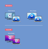 Manhattan USB-C to HDMI Cable, 4K@60Hz, 5 Gbps (USB 3.2 Gen1 aka USB 3.0), 11cm, Black/Silver, Male to Male, Three Year Warranty