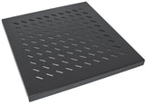 Intellinet 19" Fixed Shelf, 1U, 525mm Depth, Max 50kg, Black