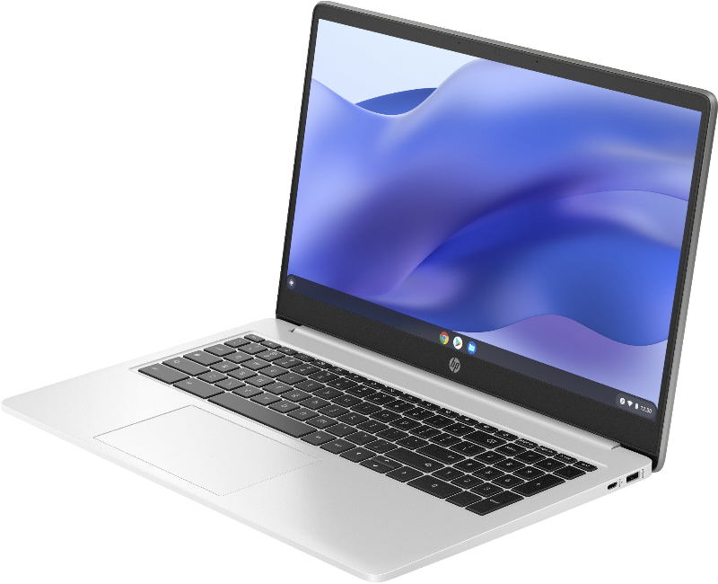HP Chromebook 15a-na0005na Intel® Pentium® Silver N6000 39.6 cm (15.6") Full HD 4 GB LPDDR4x-SDRAM 128 GB eMMC Wi-Fi 5 (802.11ac) ChromeOS Silver