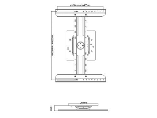 Multibrackets M Universal Digital Signage Wallmount Black