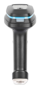 Manhattan 2D Long Range LED Barcode Scanner, USB, 450mm Scan Depth, Max Ambient Light 100,000 lux (sunlight), Supports symbologies - 1D (x21 versions) and 2D (x10 versions), Scanner RJ45 to USB 1.8m cable (most popular type, which is USB-A), Black, 3 Year