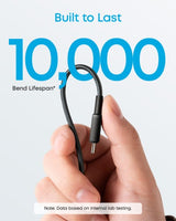 Anker Braided USB-C to USB-C Charging Cable 0.9 m, Black