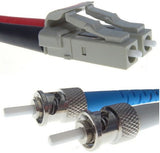 connektgear 2m Duplex Fibre Optic Multi-Mode Cable OM2 50/125 Micron LC to ST Orange