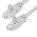 StarTech.com 15m CAT6 Ethernet Cable - LSZH (Low Smoke Zero Halogen) - 10 Gigabit 250Mhz 100W PoE RJ45 10GbE UTP Network Patch Cord Snagless with Strain Relief - Grey, CAT 6, ETL Verified, 24AWG