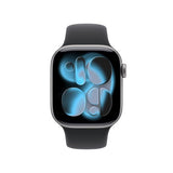 Apple Watch Series 11 GPS + Cellular 42mm Space Grey Aluminium Case with Black Sport Band - S/M