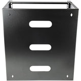 StarTech.com 12U Wall Mount Network Rack - 14 Inch Deep (Low Profile) - 19" Patch Panel Bracket for Shallow Server and IT Equipment, Network Switches - 125lbs/57kg Weight Capacity, Black