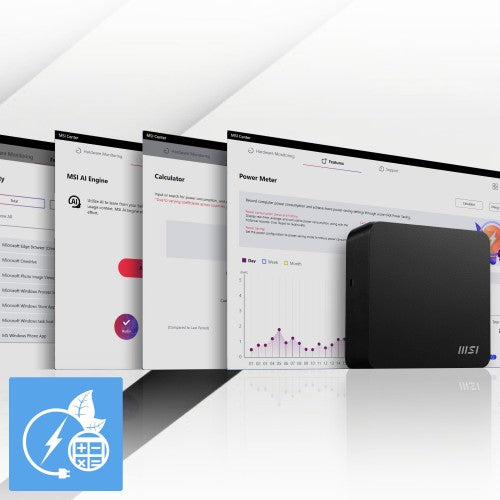 MSI Cubi NUC 1M Intel Core 3 100U (14th Gen) Barebone, NUC, SFF, Mini Computer, HTPC, (NO RAM, NO Storage, NO OS), Intel Graphics/DDR5/Dual ThunderBolt 4/Dual HDMI/Dual LAN/WiFi 6E/BT 5.3/VESA