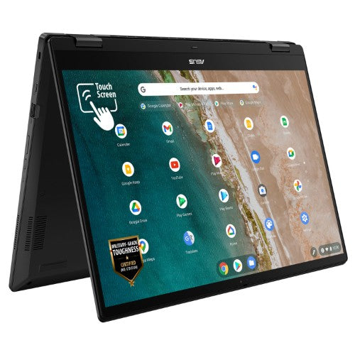 ASUS Chromebook Flip CX5 CX5601FBA-MC0083 Intel® Core™ i5 i5-1235U 40.6 cm (16") Touchscreen WUXGA 8 GB LPDDR4x-SDRAM 512 GB SSD Wi-Fi 6E (802.11ax) ChromeOS Grey
