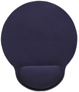 Manhattan Wrist Gel Support Pad and Mouse Mat, Blue, 241 × 203 × 40 mm, non slip base, Lifetime Warranty, Card Retail Packaging