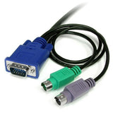 StarTech.com 6 ft 3-in-1 Ultra Thin PS/2 KVM Cable