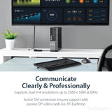 StarTech.com DisplayPort to DVI Dual Link Active Adapter - DisplayPort to DVI-D Adapter Video Converter 2560x1600 60Hz - DP 1.2 to DVI Monitor - USB Powered - Latching DP Connector