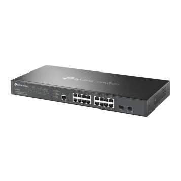 TP-Link Omada 16-Port 2.5G and 2-Port 10GE SFP+ L2+ Managed Switch with 8-Port PoE+