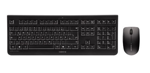 CHERRY DW 3000 keyboard Mouse included RF Wireless Spanish Black