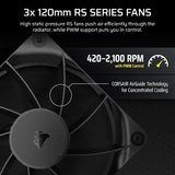 Corsair Nautilus 360 RS Processor All-in-one liquid cooler 12 cm Black
