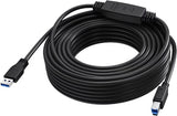Vision TC 15MUSB3.0+/BL USB cable USB 3.2 Gen 1 (3.1 Gen 1) 15 m USB C USB B 5 Gbit/s Black