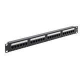 connektgear 24 Port Patch Panel (CAT5e) IDC Punch Down 19 inch + Lacing Bar