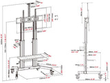 Vision VFM-F27 TV mount/stand 2.54 m (100") Black