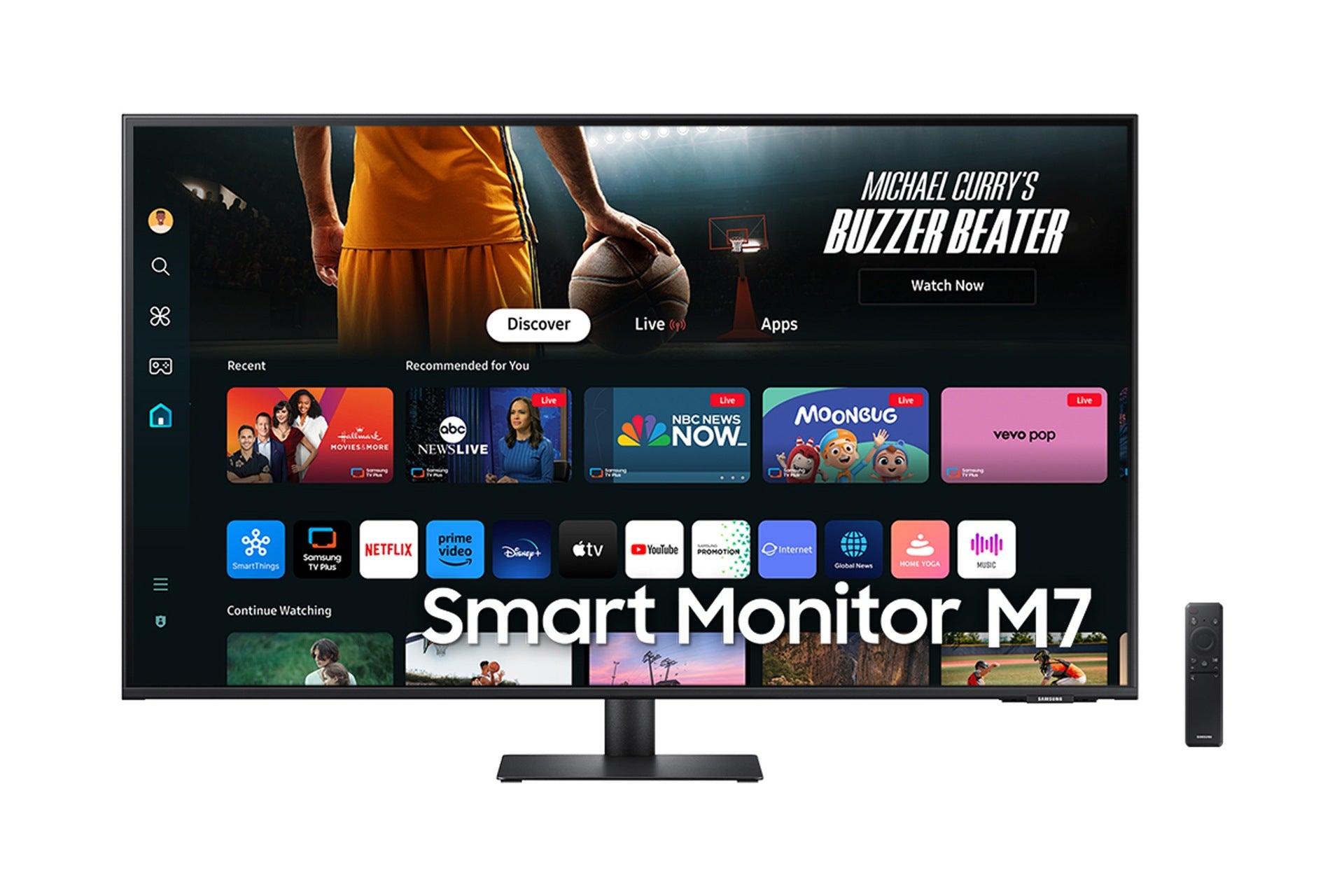 43" M70D UHD Smart Monitor with Speakers and a Remote