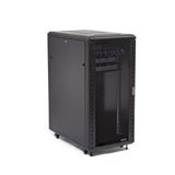 StarTech.com 4-Post 32U Server Rack Cabinet, Lockable 19" Data Rack Cabinet for Computer / AV / IT Equipment, Office / Home Network Rack with Casters & Adjustable Mounting Rails