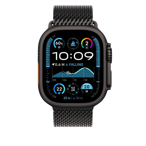 Apple 49mm Black Titanium Milanese Loop - Small