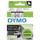 Dymo 40913/S0720680 DirectLabel-etikettes black on white 9mm x 7m for Dymo D1 6-12mm/19mm/24mm/9-12mm/9-19mm