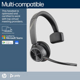 HP Poly Voyager 4310-M Microsoft Teams Certified USB-C Headset +BT700 dongle +Charging Stand