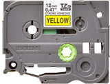 Brother TZE-S631 DirectLabel black on yellow extra strong Laminat 12mm x 8m for Brother P-Touch TZ 3.5-18mm/6-12mm/6-18mm/6-24mm/6-36mm