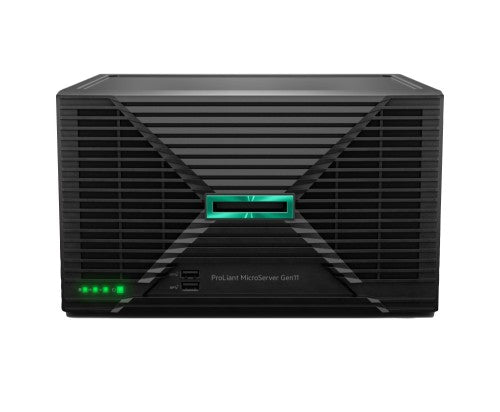 HPE ProLiant MicroServer Gen11 E-2414 2.6GHz 4-core 1P 16GB-U VROC 4LFF-NHP 180W External PS Server
