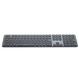 connektgear KB238 Wireless Multimedia UK Layout Keyboard & 5 Button Optical Mouse - Silver With Black Keys