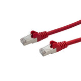 connektgear 3m RJ45 CAT6a SSTP Stranded Flush Moulded LS0H Network Cable - 26AWG - Red