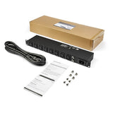 StarTech.com 8-Port Rack-Mount PDU with C13 Outlets - 16 A - 10 ft. Power Cord (BS 1363) - 1U
