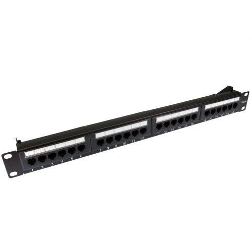 Cables Direct 24 port Cat5e patch panel 1U