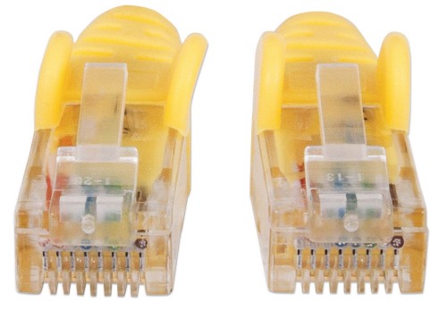Intellinet Network Patch Cable, Cat6A, 30m, Yellow, Copper, S/FTP, LSOH / LSZH, PVC, RJ45, Gold Plated Contacts, Snagless, Booted, Lifetime Warranty