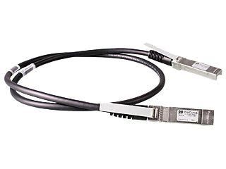 HPE X242 10G SFP+ to SFP+ 1m Direct Attach Copper InfiniBand/fibre optic cable SFP+ Black