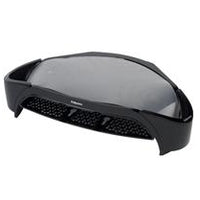 Fellowes Computer Monitor Stand with 3 Height Adjustments - Smart Suites Monitor Riser Plus with Storage Area - Ergonomic Adjustable Monitor Stand for Computers - Max Weight 10KG/Max Size 21" - Black