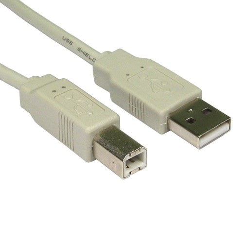 Cables Direct CDL-103BG USB cable 3 m USB 2.0 USB A USB B Grey