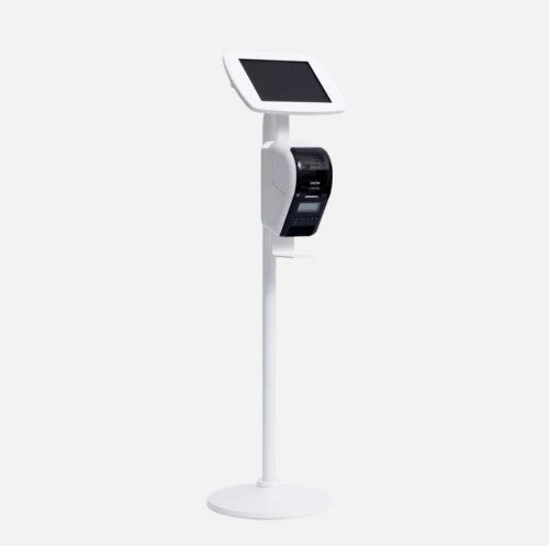 Bouncepad Floorstanding with Brother Printer mount tablet security enclosure 31.5 cm (12.4") White