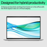 HP ProBook 460 G11 Intel Core Ultra 5 125U Laptop 40.6 cm (16") WUXGA 24 GB DDR5-SDRAM 256 GB SSD Wi-Fi 6E (802.11ax) Windows 11 Pro AI PC Silver