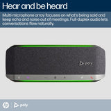 HP Poly Sync 40+ Microsoft Teams Certified USB-A USB-C Speakerphone +BT700 USB-A Adapter