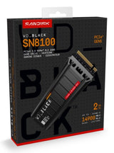 Western Digital Black WD_BLACK™ SN8100 NVMe™ SSD POWERED BY SANDISK 2 TB, [With Heatsink]