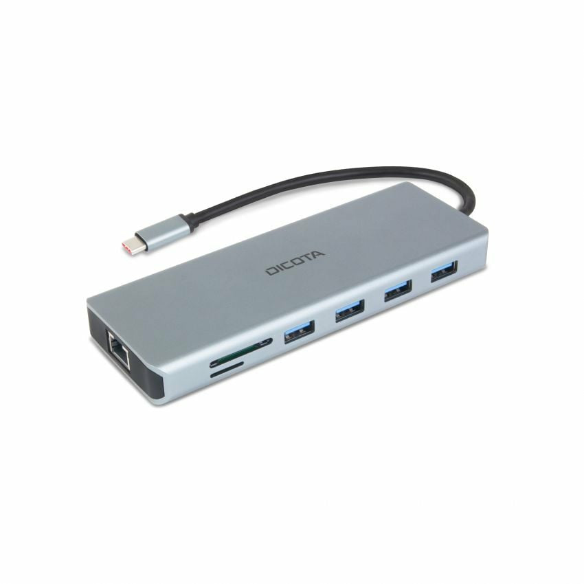 DICOTA D32065 interface hub USB 3.2 Gen 1 (3.1 Gen 1) Type-C Silver  - Computer Components - Dicota