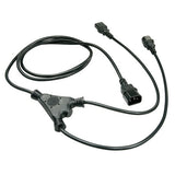 Lindy 1m IEC Splitter Cable IEC C14 to 2 x IEC C13