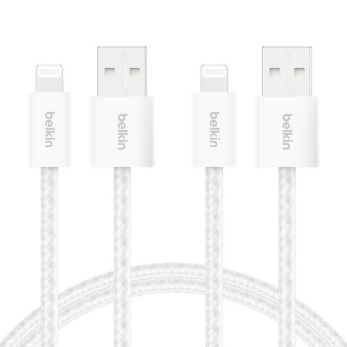 Belkin BoostCharge USB cable USB 2.0 USB A USB C/Lightning White